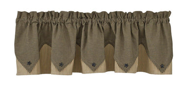 Primitive Star Valance - Point Park Designs - The Fox Decor